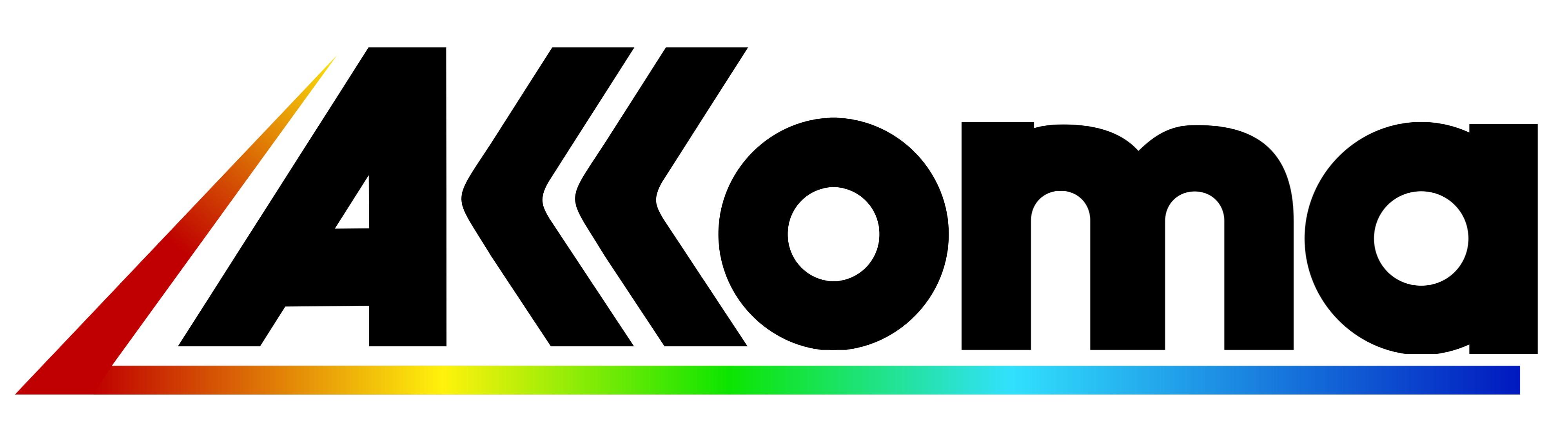 The logo for Acclaim Entertainment but sloppily edited to say Akkoma. Well “Accoma” I guess.
